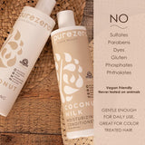 Purezero Coconut Milk Shampoo & Conditioner set - Intense Hydration & Increase Shine - Fight Dandruff & Frizz - Zero Sulfates, Parabens, Dyes - 100% Vegan & Cruelty Free - Great For Color Treated Hair