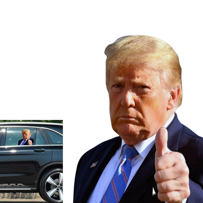 Toogod Trump 2024 Window Decal Car Sticker Window Cling for Vehicles(for Left Side)