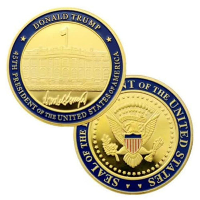 White House Presidential Seal - United States of America 45th President Challenge Coin - 2017 Inauguration Gift - Trump Coin