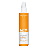 Clarins NEW Body Sunscreen Lotion Spray | Broad Spectrum SPF 50+ | UVA/UVB Protection | Lightweight and No White Cast | Enriched with Antioxidants | All Skin Types, including Sensitive Skin | 5 Ounces