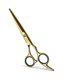 Hair Cutting Scissors, ULG Hair Shears 6.5 inch Hairdressing Hair Scissor, Salon Razor Edge Hair Cutting Shears, Japanese Stainless Steel Haircut Scissors with Detachable Finger Gold