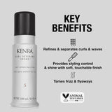 Kenra Curl Defining Crème 5 | Texture Enhancing Styler | Tames Frizz & Flyaways | Refines and Seperates Curls & Waves | Helps Resist Humidity | Medium To Coarse Hair | 3.4 fl. oz. (2-Pack)