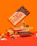 Tony's Chocolonely 32% Milk Chocolate Caramel Sea Salt Bars, 6.35 Oz, 4 Bars