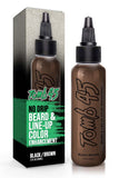 Tomb45 Beard & Lineup Enhancement (Brown/Black) - Water-proof, Shampoo safe, Safe on Skin