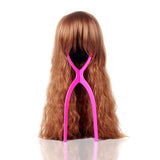 Dreamlover Wig Holder, Multiple Tall Wig Stands for Long Wigs, Hot Pink, 3 Pack