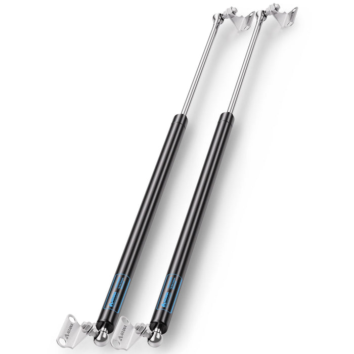 ARANA Gas Struts 28 inch 100lb with Brackets (2 Pack) - Heavy Duty Lift Support for RV Bed Hatch & Storage Box Lid - Hydraulic Spring Shocks for Camper Bed, Cellar Door, Food Truck Window
