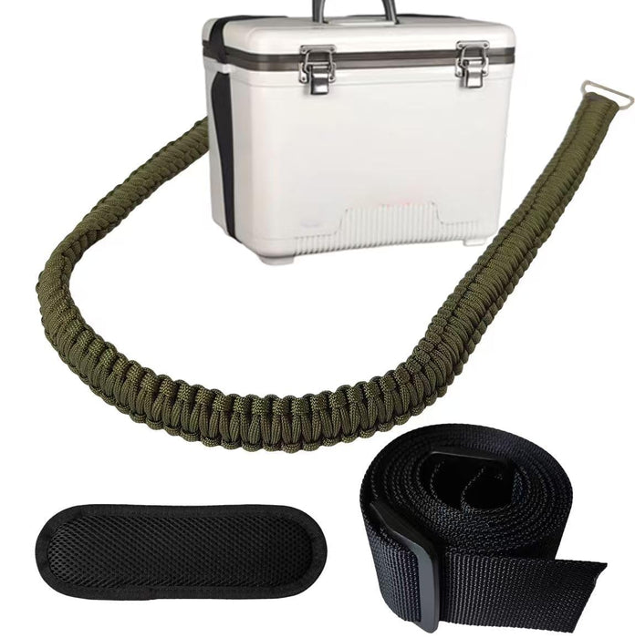 Ajqxh Paracord Cooler Strap for Engel-13qt and 19qt, Adjustable Cooler Accessories with Shoulder Pad and Buckles