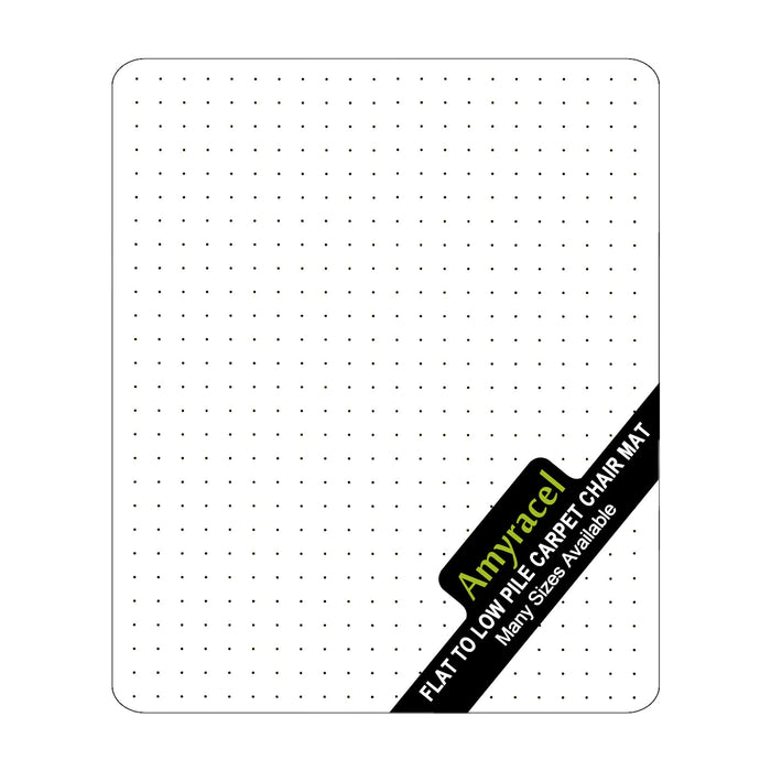 Amyracel Chair Mat for Carpet, 48'' x 36'' Clear Computer Desk Chair Mat for Low Pile Carpeted Floors, Easy Glide Plastic Floor Mat for Office Chair on Carpet Protection