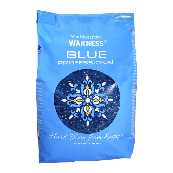 Waxness Premium Hard Wax Beads Blue Professional 2.2 Pounds