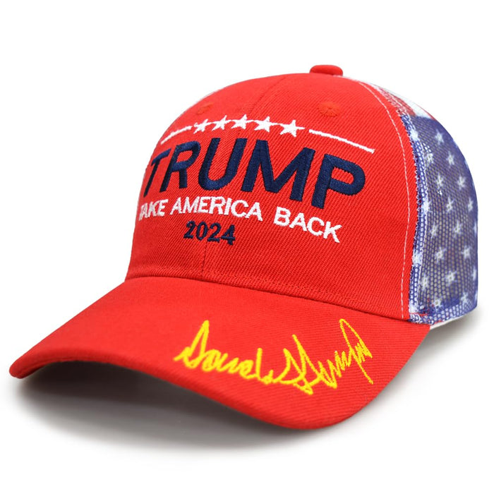 Trump 2024 Hat Make America Great Again Cap Donald Trump Take America Back MAGA USA Adjustable Baseball Hat (Take America Back Trucker 1.0)