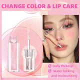 Bossup Color Changing Lip Oil V2,Magic Color Changing Lip Oil,Boss Up Color Changing Lip Gloss, Warm Change Moisturizing,Long Lasting Nourishing Lip Glow Oil Non-sticky Primer Lip Tint