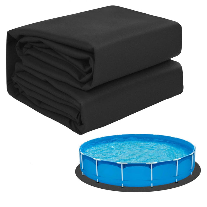 Gonioa 15 FT Pool Pad for Above Ground Pools, Round Pool Liner Pad Under Pool Mat for Above Ground Pools, Heavy Duty Pools Ground Pad to Prevent Puncture and Extend Liner Life
