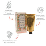 Panier des Sens - Hand Cream for Dry Cracked Hands and Skin – Rose Geranium Hand Lotion, Moisturizer, Mask - With Olive and Almond Oil - Hand Care Made in France 97% Natural Ingredients - 2.5floz