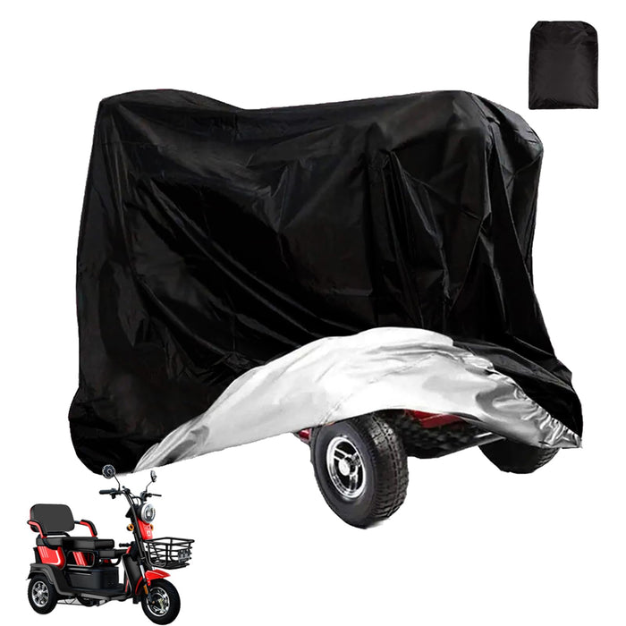 VVHOOY Mobility Scooter Cover Heavy Duty 210D Oxford Mobility Scooter Storage Cover Waterproof Wheelchair Protective Cover Disability Scooters Outdoor Rain Cover All Weather Protect (140x 66x 91cm)