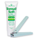 Toenail Soft Temporary Nail Softening Cream for Thick, Hard Toenails with Aloe 1 Oz with Easy Hold Toenail Clipper