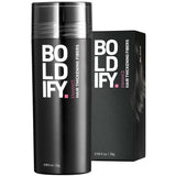 BOLDIFY Hair Fibers (28g) Fill In Fine and Thinning Hair for an Instantly Thicker & Fuller Look - Best Value & Superior Formula -14 Shades for Women & Men - BLACK