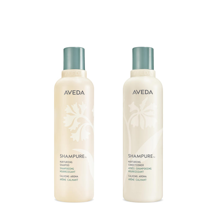 Aveda Shampure Nurturing Shampoo & Conditioner Duo | Daily Shampoo & Conditioner for Normal, Fine to Medium Hair |96%+ Naturally Derived*| Calming Aroma of Lavender & Ylang Ylang |Full Size