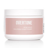 OVERTONE Haircare Semi-Permanent Color Depositing Conditioner with Shea Butter & Coconut Oil, Original Rose Gold, Cruelty-Free, 8 oz