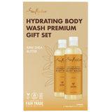 Shea Moisture Body Wash, Raw Shea Butter Hydrating Body Wash, Body Skin Care with Coconut Oil and Vitamin E, Pack of 2 -13 Fl Oz Ea