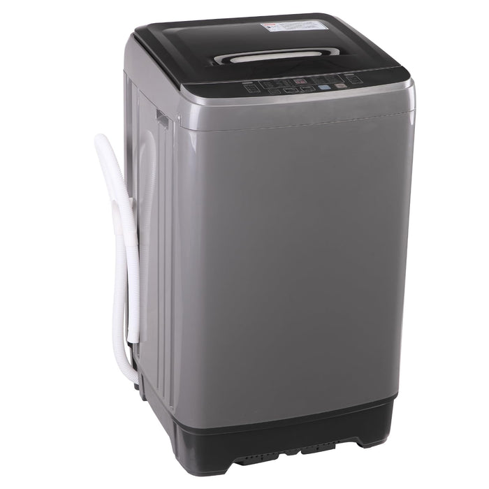 Washing Machine 13lbs Automatic Laundry Machine 10 Programs, LED Display, 8 Water Levels Top Load Washer, High-efficiency Portable Compact Washer for Bath, Apartment, RV, Dorm (GOLD-7KG)