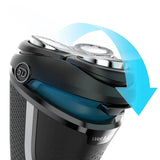 Philips Series 3000 Wet or Dry Men's Electric Shaver with a 5D Pivot & Flex Heads, Shiny Blue