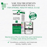 NAIL TEK Treatments Maintenance Plus 1- For Normal, Healthy Nails, with Hydrolyzed Wheat Protein and Calcium, Conditions, Protects and Nourishes, Prevents Dry, Brittle Nails, 0.5 ounce - 1 Pack