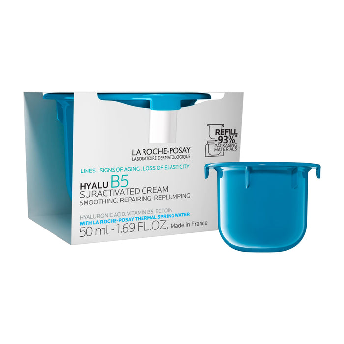 La Roche-Posay Hyalu B5 Suractivated Anti-Aging Face & Neck Cream Refill, Firming Face Moisturizer With 3 Types of Hyaluronic Acid for All Skin Types, 72hr Hydration + Anti-Wrinkle, 1.7fl oz