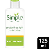 Simple Kind To Skin Protecting With Pro-Vitamin B5, Vitamin E And Glycerin Light Moisturiser Spf 15 Lotion For Sensitive Skin 125 Ml