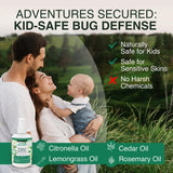 Good Natured Brand DEET-Free Mosquito Repellent | Insect, Tick, Fly & Bug Spray | Kid Safe | Non-Oily Formula | Essential Oil Based | Cedarwood & Rosemary Insect Repellent | 8 oz