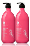 Luseta Keratin Smooth Shampoo and Conditioner Set Moisturizing and Hydrating for Damaged and Dry Hair Prevent Further Breakage Free of Sulfate and phosphate