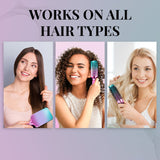 LILY ENGLAND Hair Brush Set for Women & Teen Girls of All Hair Types - Mermaid/Unicorn - Salon Results, Detangling, Blow-Drying, Vented