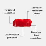 Four Reasons Color Mask - Copper - (27 Colors) Toning Treatment, Color Depositing Conditioner, Tone & Enhance Color-Treated Hair - Semi Permanent Hair Dye, Vegan and Cruelty-Free, 6.76 fl oz