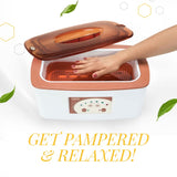 GiGi Digital Paraffin Bath with GiGi Peach Paraffin Wax, 6 lbs.