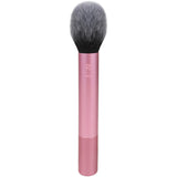 REAL TECHNIQUES Ultra Plush Blush Makeup Brush, For Loose, Cream, or Pressed Blush, Rosy Glow Cheeks, Aluminum Ferrules, Synthetic Cruely Free Bristles, Pink, 1 Count