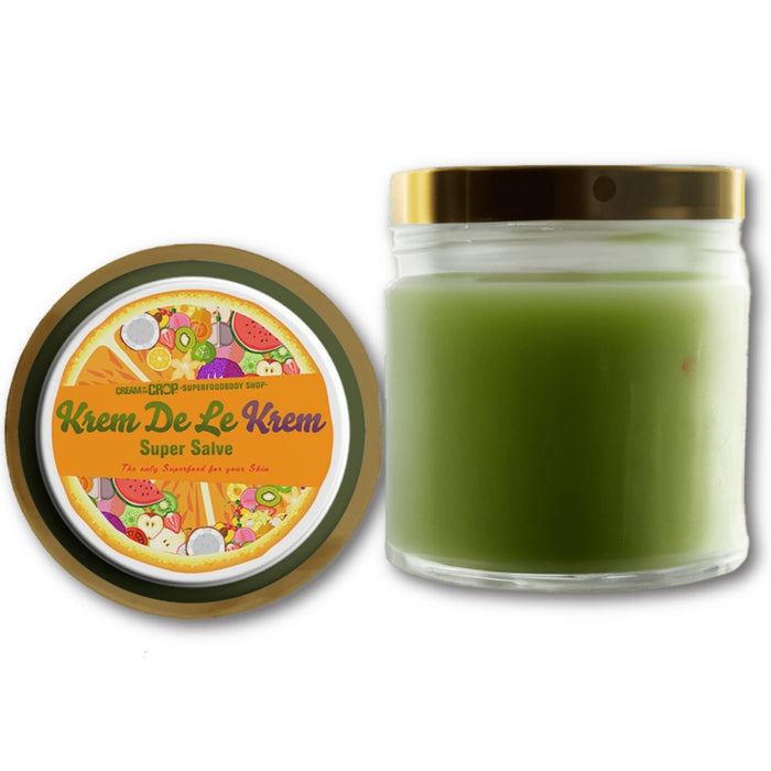 Face & Body Moisturizer for Women & Men, Dry Skin, Hands, Hair, Eye Salve, Bum, All in One | Krem De Le Krem | Made of Olive Oil, Vitamin C & E, Moringa | Day & Night Cream | Ultra Repair Serum