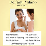 Delfanti-Milano • COLLAGEN 24K • Anti-Aging Day Cream • Face and Neck Moisturizer with pure Hyaluronic Acid • Made in Italy.