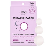 Rael Pimple Patches, Miracle Overnight Spot Cover - Hydrocolloid Acne Patch for Face, Zit & Blemish, Thicker & Extra Adhesion, All Skin Types, Vegan, Cruelty Free, 3 Sizes (104 Count)