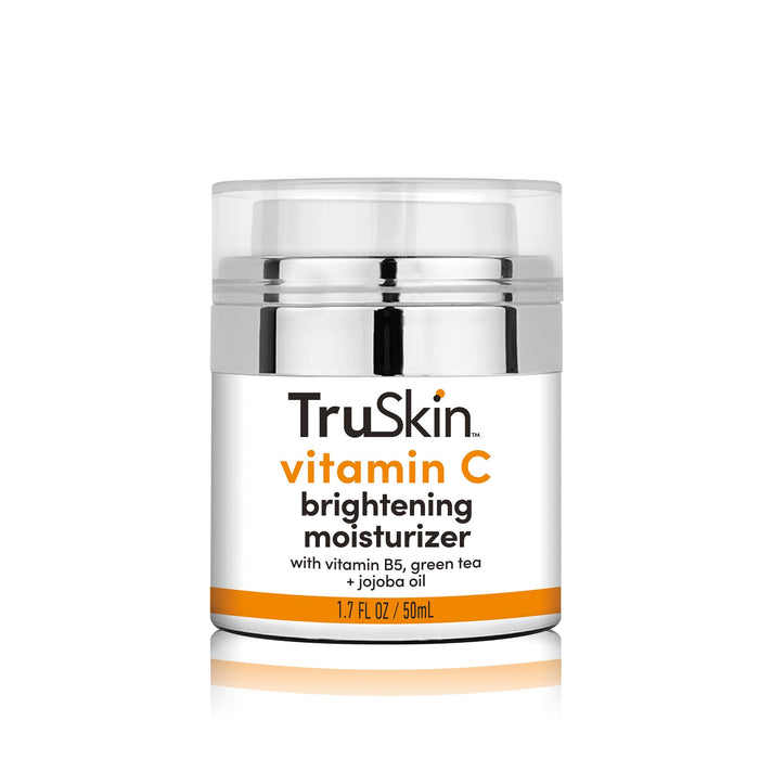 TruSkin Vitamin C Face Moisturizer for Women – Brightening, Anti Aging, Hydrating, Skin Wrinkle Cream, Dark Spot Corrector – Vitamin B5, Vitamin E, Jojoba Oil, Aloe Vera & Green Tea, 1.7 fl Oz