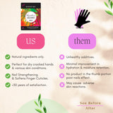 Bodipure Premium Keratin Hand Mask | Moisturizing Gloves for Dry Hands & Nail-Strengthening & Cuticle Softening | Spa Experience at Home | Chemical Free & For All Skin Types | 12 Pairs