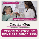 Cushion Grip Thermoplastic Denture Adhesive, 1 oz - Improves Denture Fit, Comfort & Stability | Non-Glue Adhesive, Acts Like a Soft Reline (Pack of 5)