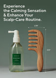 AROMATICA Rosemary Root Enhancer & Wooden Scalp Massager Set - Scalp Nourishing Spray with Food-graded Rosemary Essential Oil - Improve Hair Growth