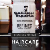 Gentlemen Republic 32oz Refined Gel - Professional Formula for 24 Hour Shine and Hold, Humidity Resistant, 100% Alcohol-Free and Never Flakes, Made in the USA