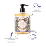 Panier des Sens - Marseille Liquid Hand Soap - Lavender Hand Wash - Moisturizing Soap with Coconut Oil - Bathroom & Kitchen Refillable Soap - 97% Natural Ingredients Made in France - 16.9 Fl.oz