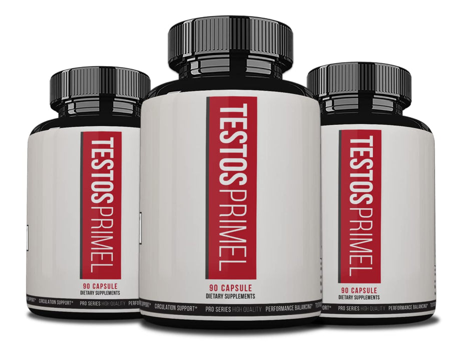 Testos Primel Advanced Formula, TestosPrimel for Muscles, Testoprime, 270 Capsules, 3 Months Supply