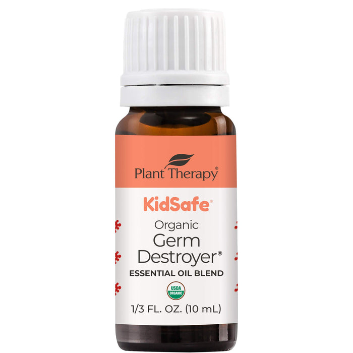 Plant Therapy KidSafe Organic Destroyer Essential Oil Blend 10 mL (1/3 oz) 100% Pure, Undiluted, Therapeutic Grade