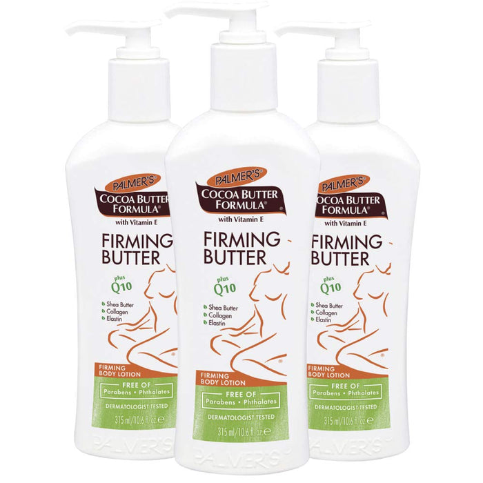 Palmer's Cocoa Butter Formula with Vitamin E + Q10 Firming Butter Body Lotion, 10.6 Ounces, (Pack of 3)