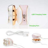 Charger Cord Replacement for Finishing Touch Flawless Legs Shaver Women Electric Trimmer - 5V USB Power Cable (2-Pack, White) (NOT for Other Models, Please See Product Pictures Before Buying)