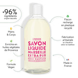 Compagnie de Provence Savon de Marseille Extra Pure Liquid Soap - Wild Rose - 33.8 fl oz Plastic Bottle Refill