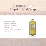 A LA MAISON French Liquid Hand Soap Refill, Rosemary Mint - Natural Hand Wash Made with Essential Oils - Biodegradable, Plant-Based, Vegan, Cruelty-Free, Alcohol & Paraben Free (33.8 oz, 2 Pack)