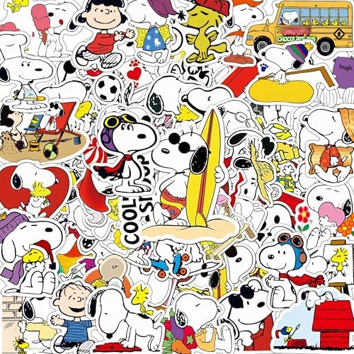 100 Pcs Cute Cartoon Dog Stickers, Kawaii Dogs Waterproof Vinyl Sticker Decals for Water Bottles, Laptops, Funny Gift for Kids, Teens, Adults